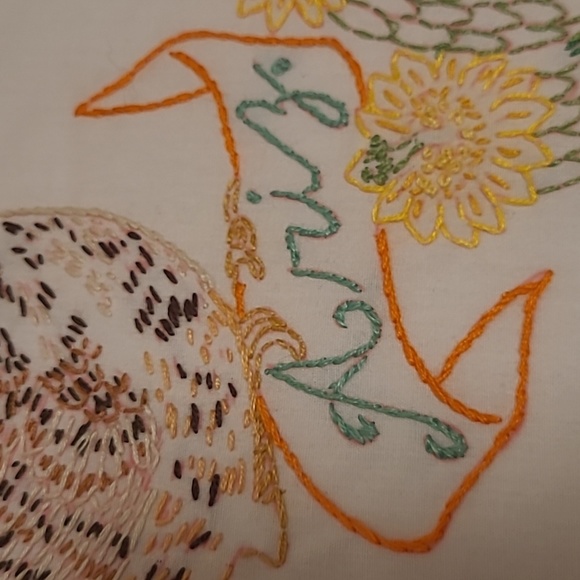 Vintage Hand Stitched Arazonia State Bird & Flower - Picture 5 of 16